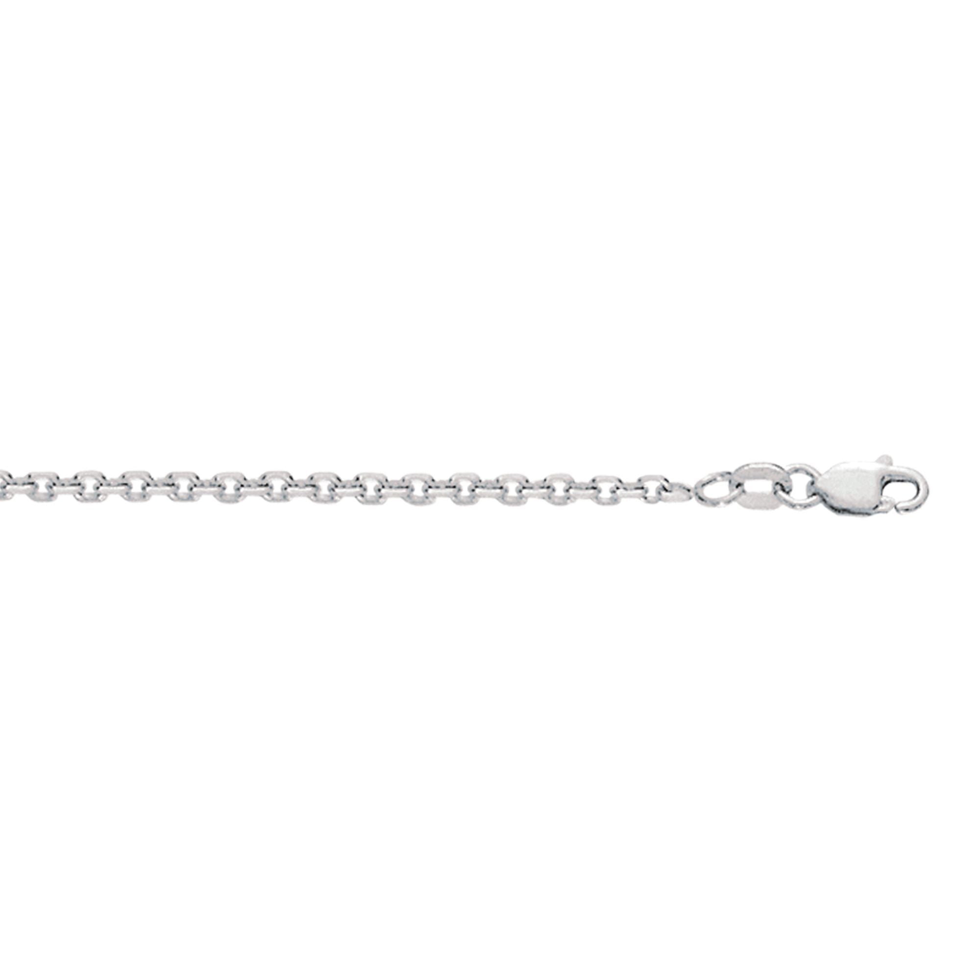 Silver 2.75mm Diamond Cut Cable Chain