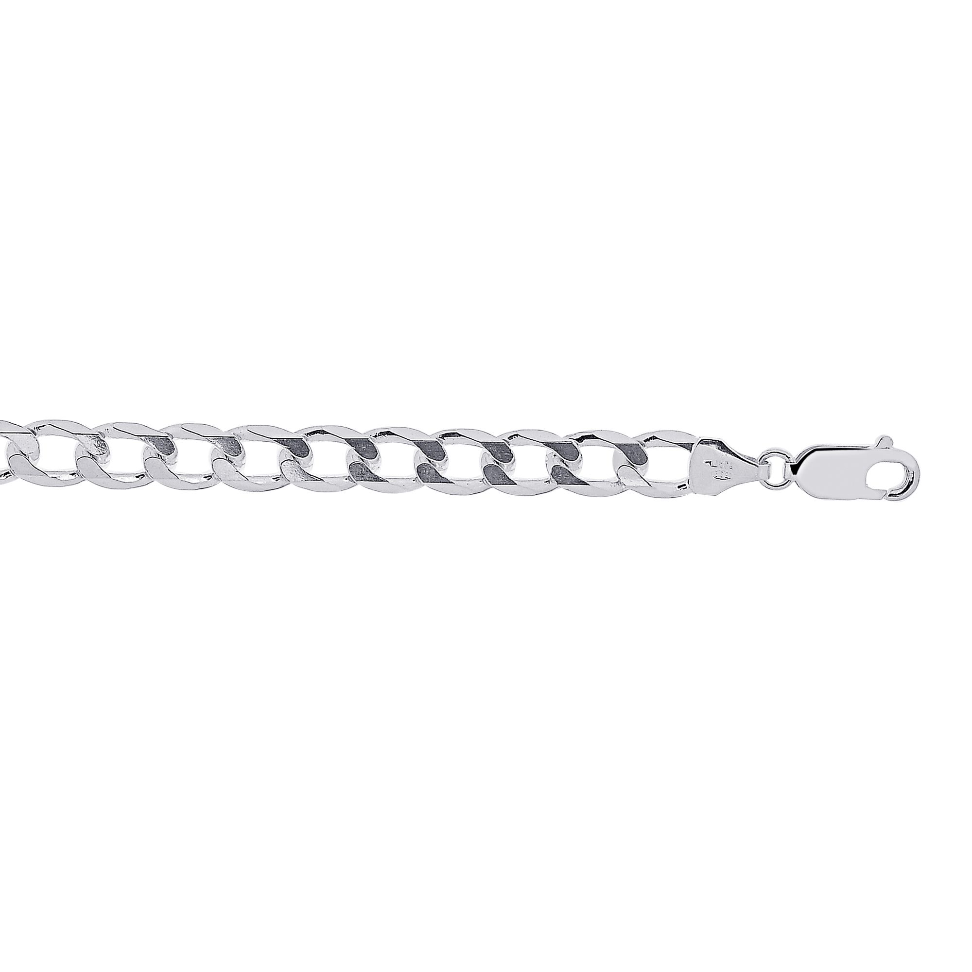 Silver 5.5mm Comfort Curb Chain