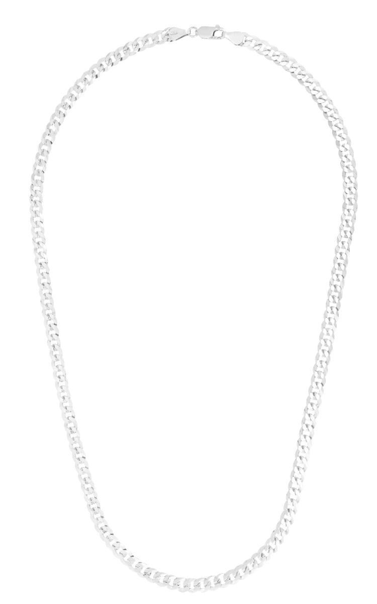 Silver 7mm Comfort Curb Chain