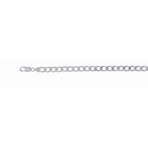 Silver 7.8mm Comfort Curb Chain