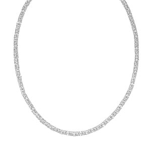 Silver 4.6mm Solid Round Byzantine Chain