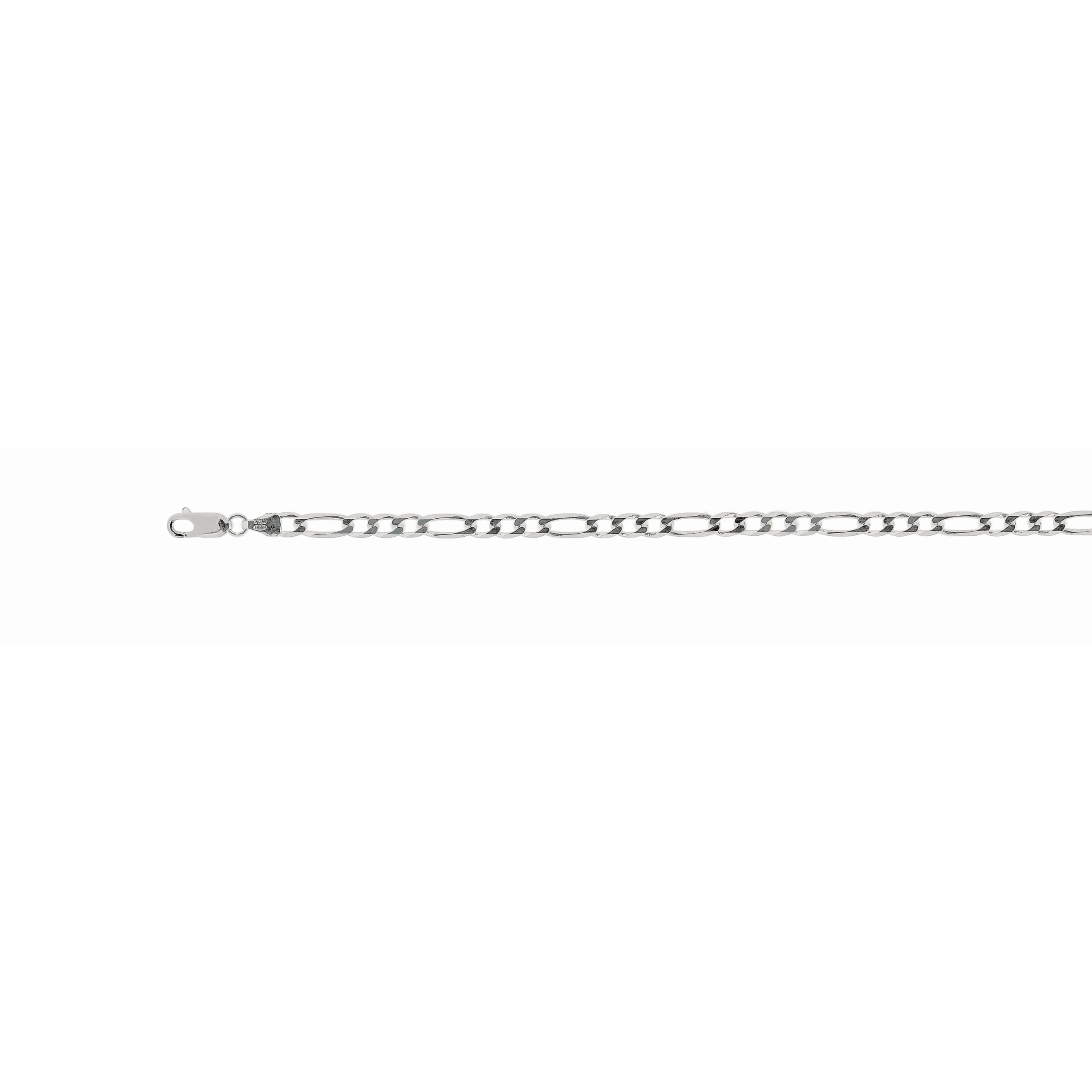Silver 4.4mm Figaro Chain