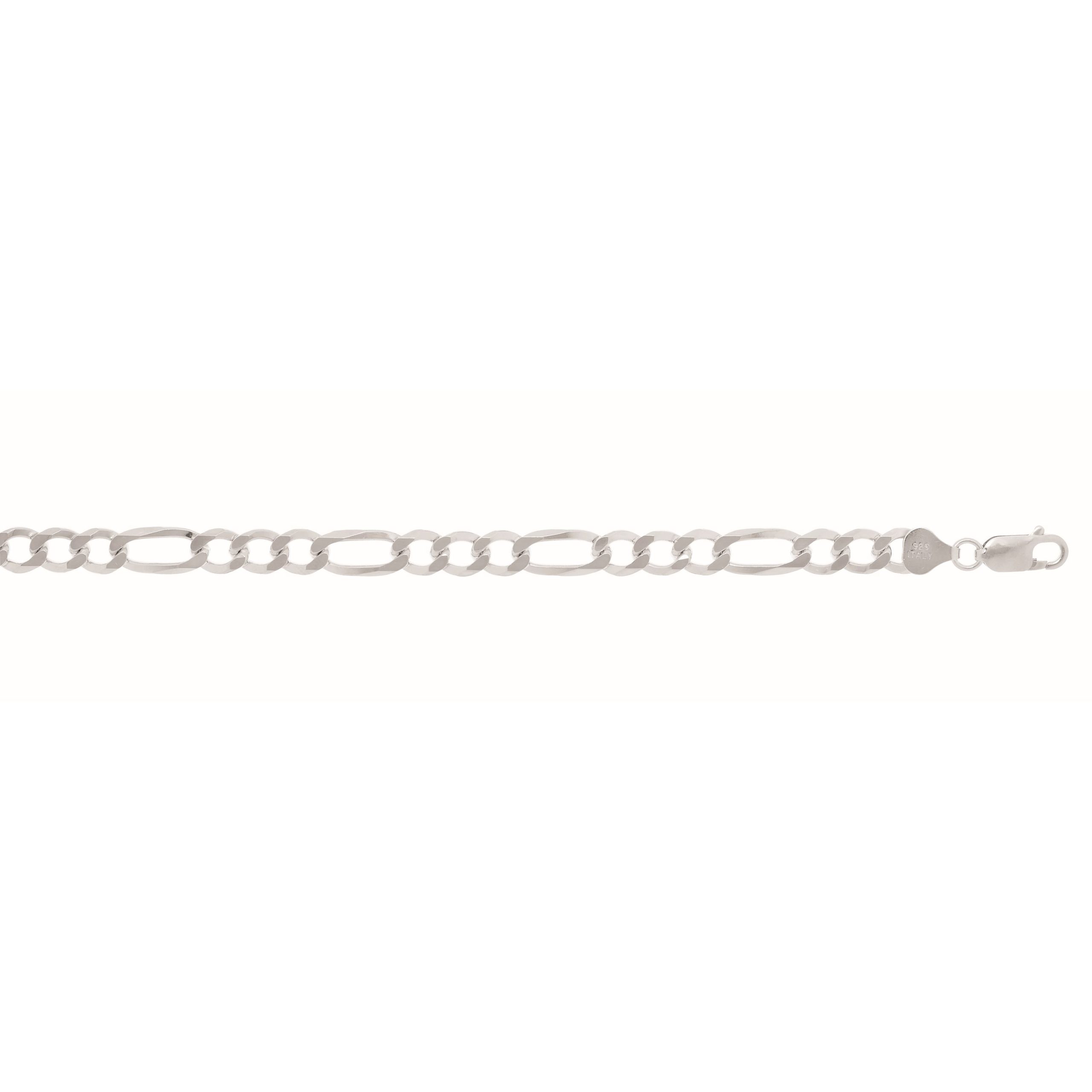 Silver 7mm Figaro Chain