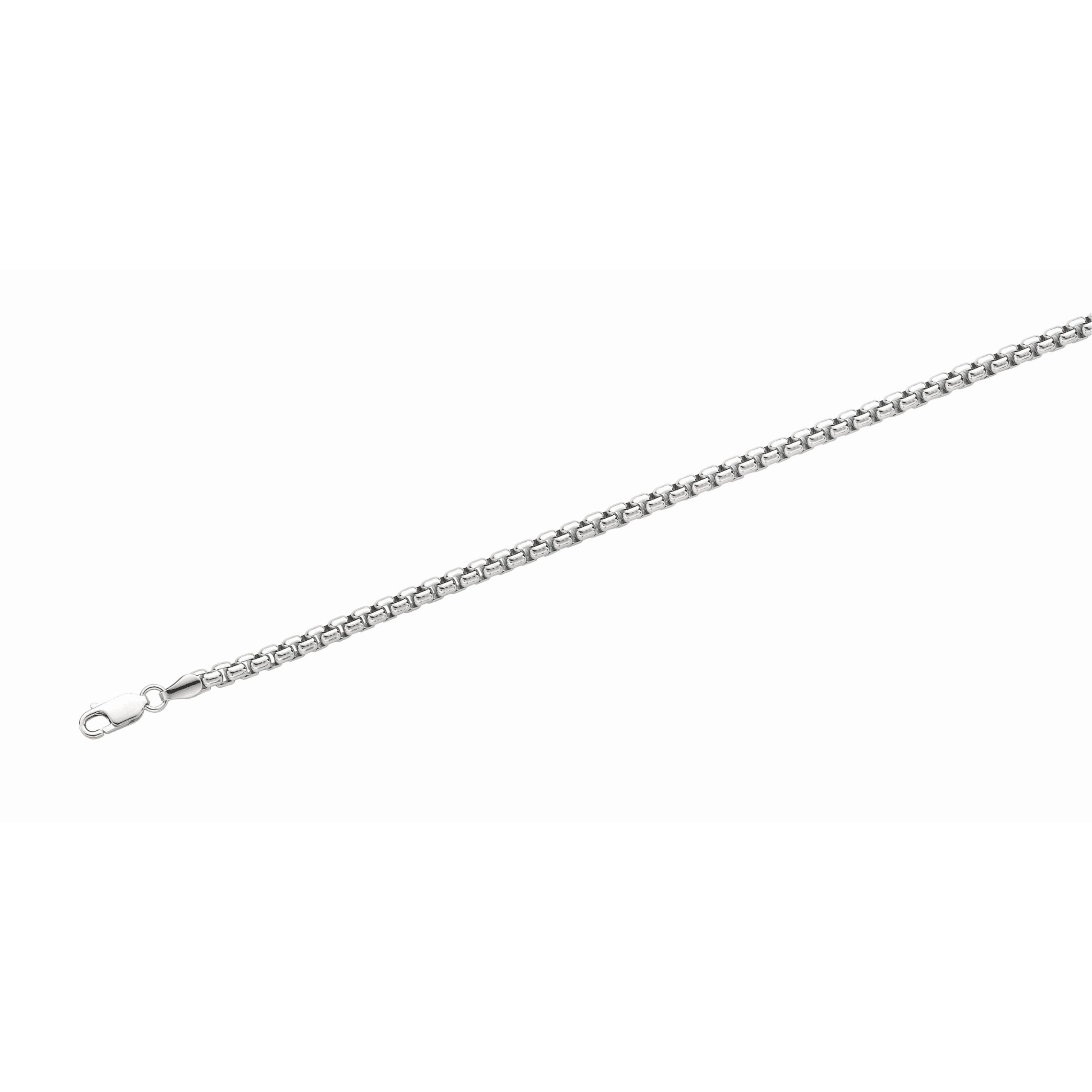 Silver 3.05mm Round Box Chain