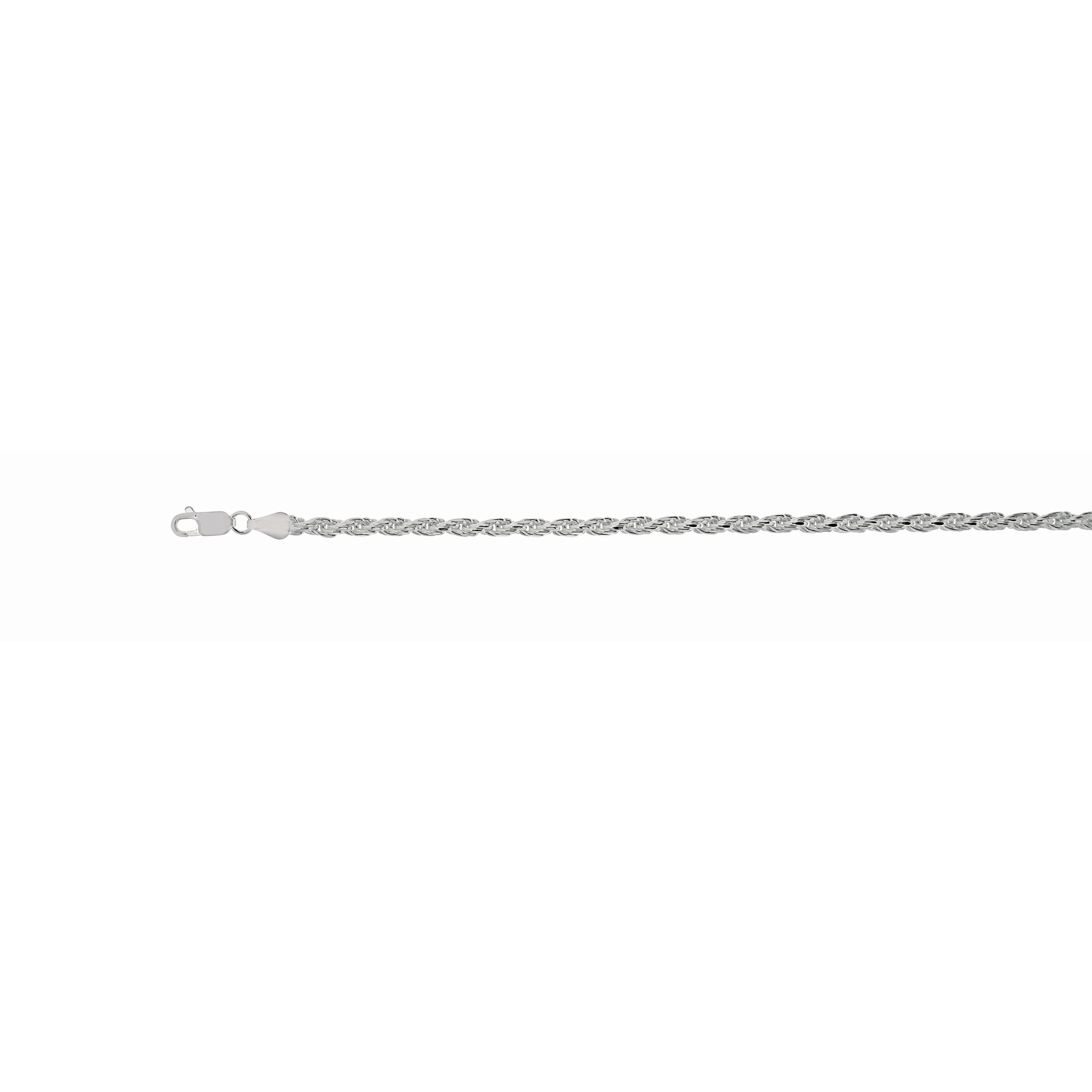 Silver 3.6mm Rope Chain