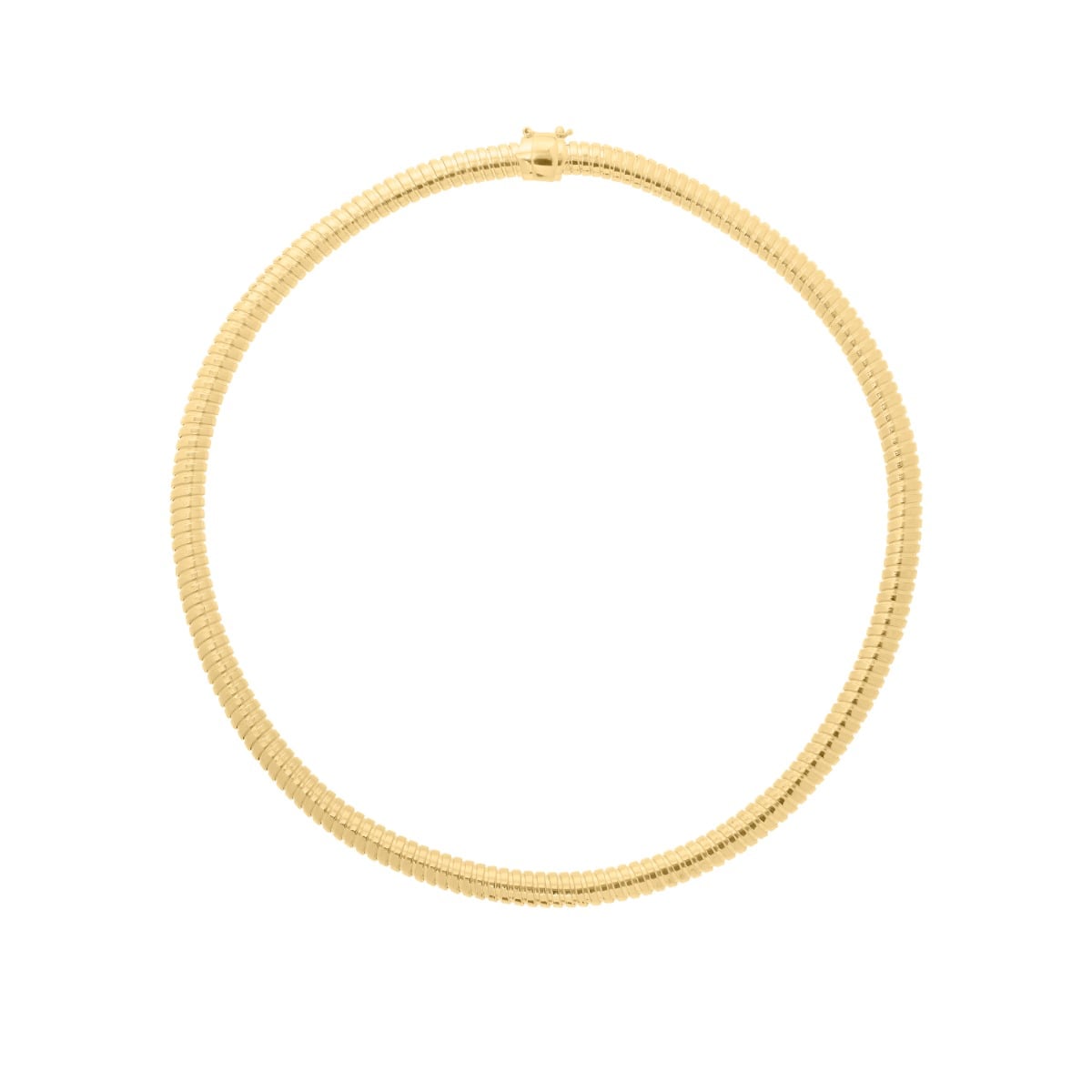 Gold Over Silver Tubogas Fancy Necklace