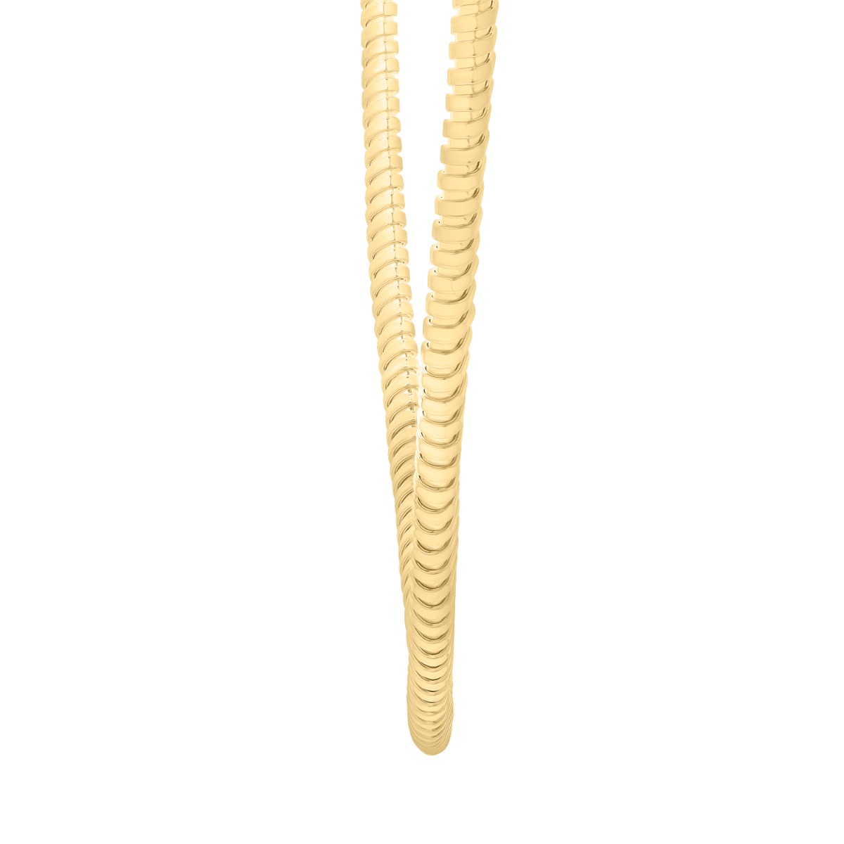 Gold Over Silver Tubogas Fancy Necklace