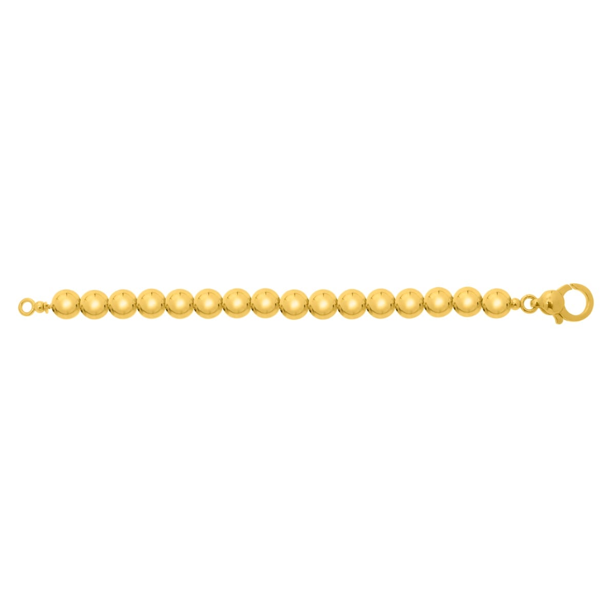 Gold Over Silver Bold Bead Bracelet