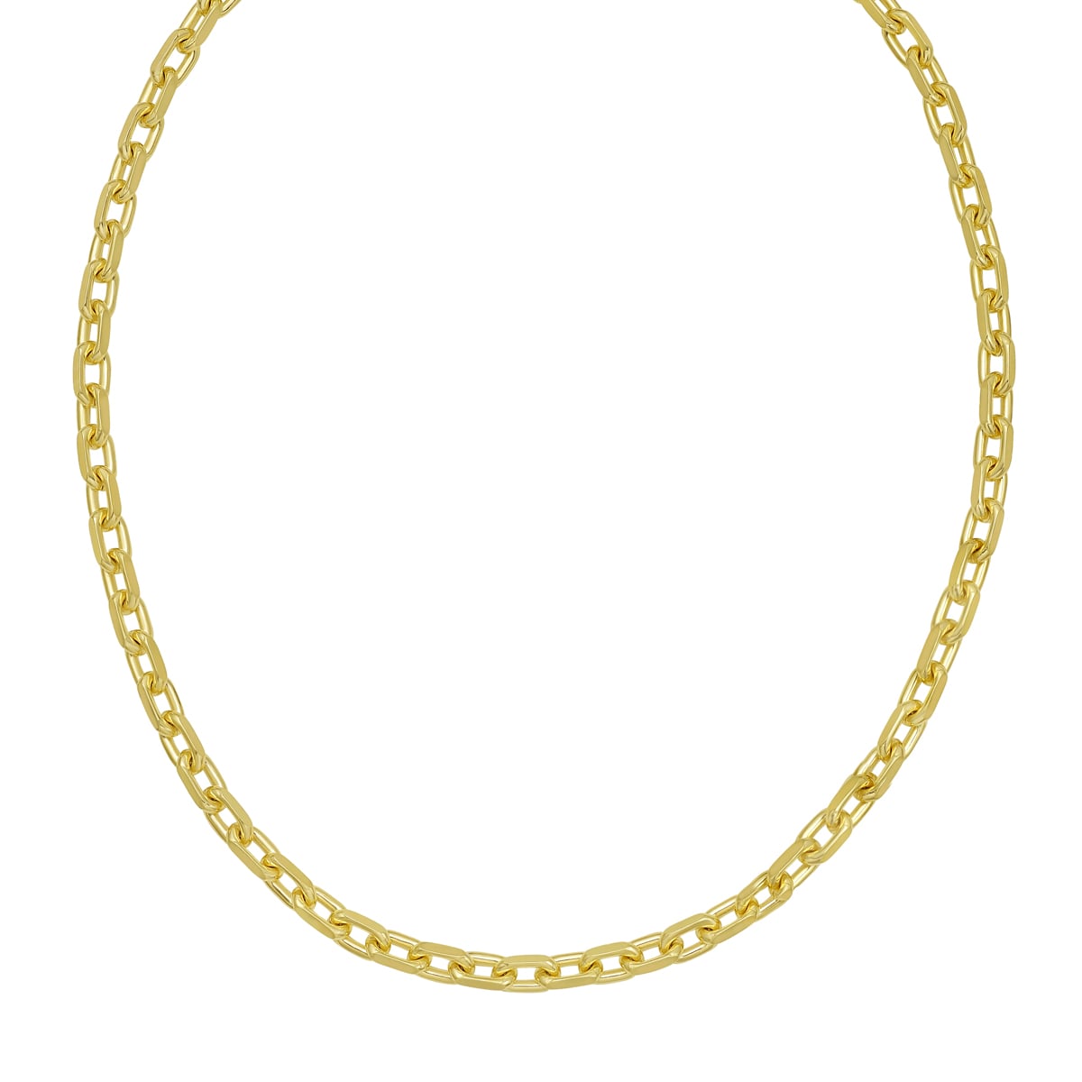 Gold Over Silver 5.6mm French Cable Chain