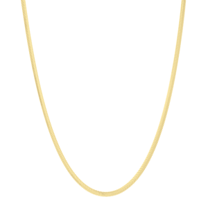 Gold Over Silver 2.6mm Oval Snake Chain