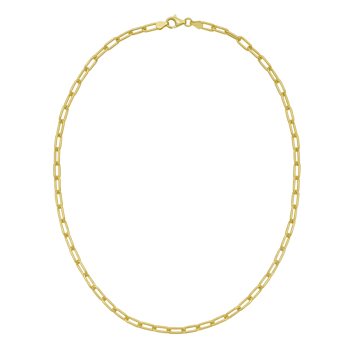 Gold Over Silver 5.2mm Paperclip Chain