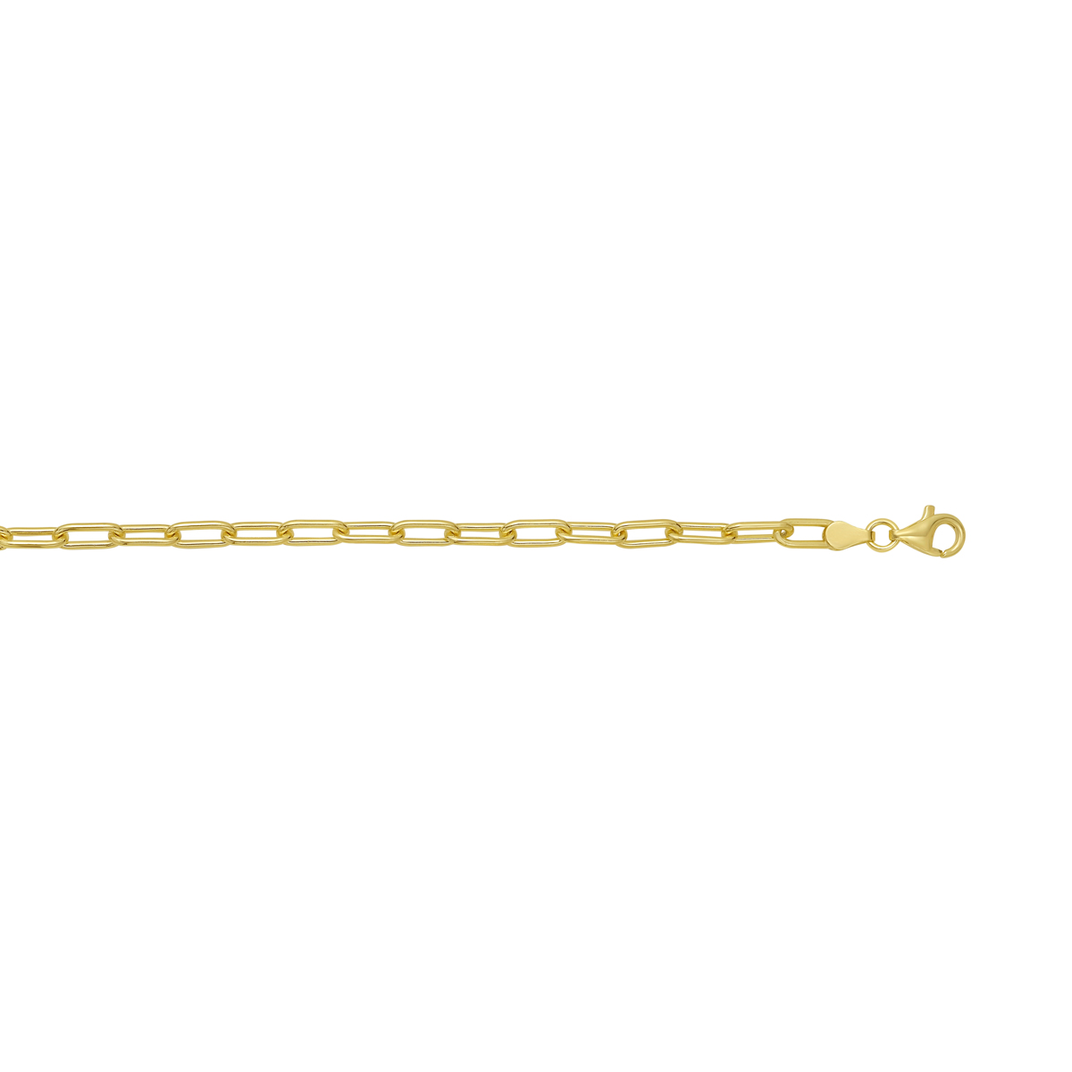 Gold Over Silver 5.2mm Paperclip Chain