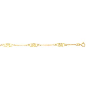 14K Gold Infinity Anklet