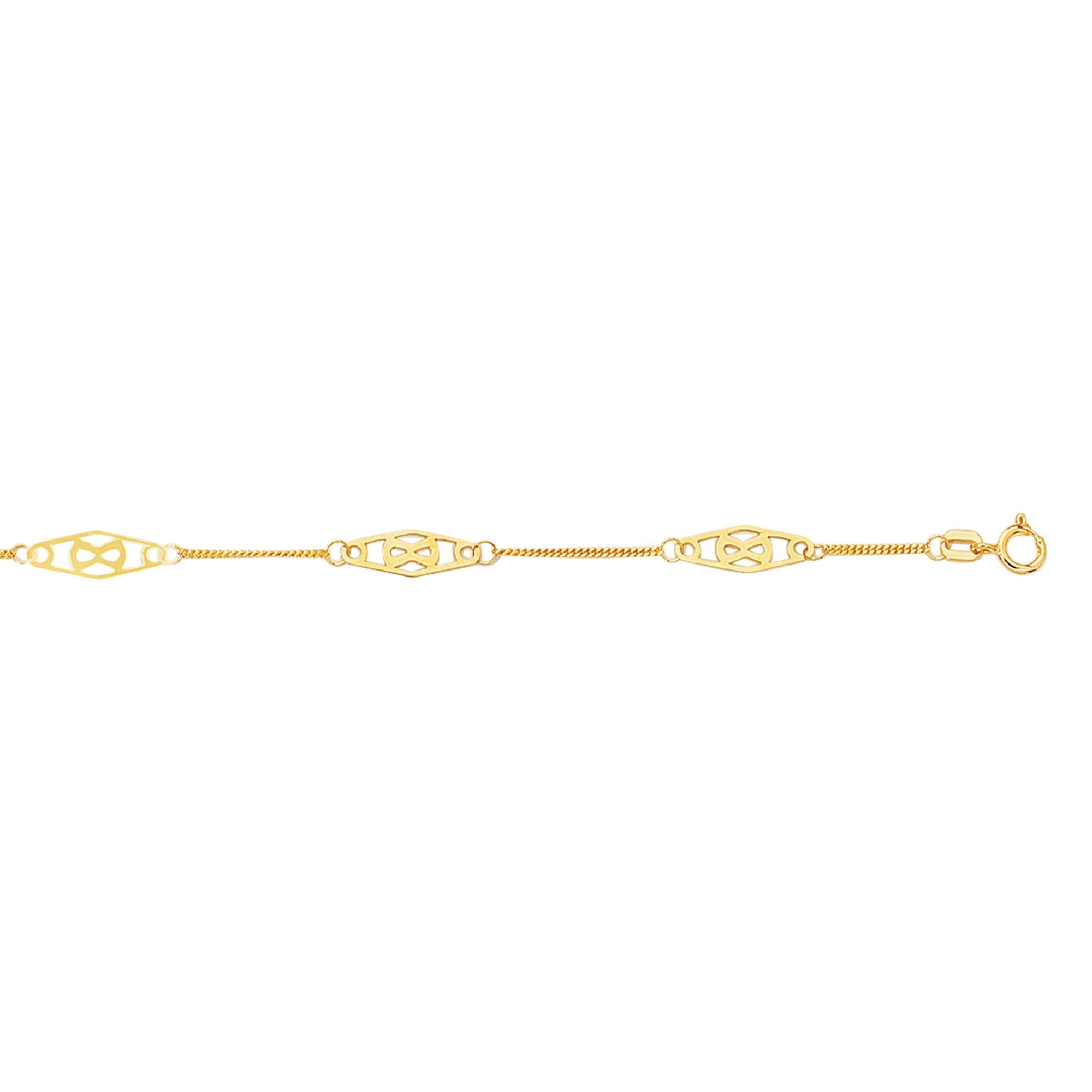 14K Gold Infinity Anklet