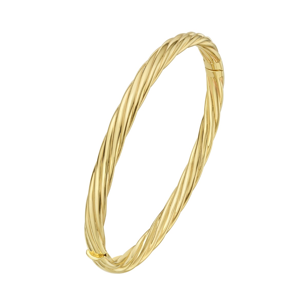 14K 5.3mm Twist Bangle