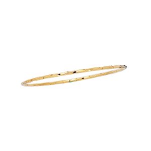 14K Gold Twist Bangle