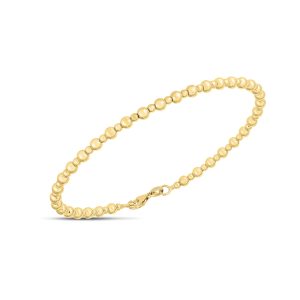 14K Gold Pallina Bead Bracelet