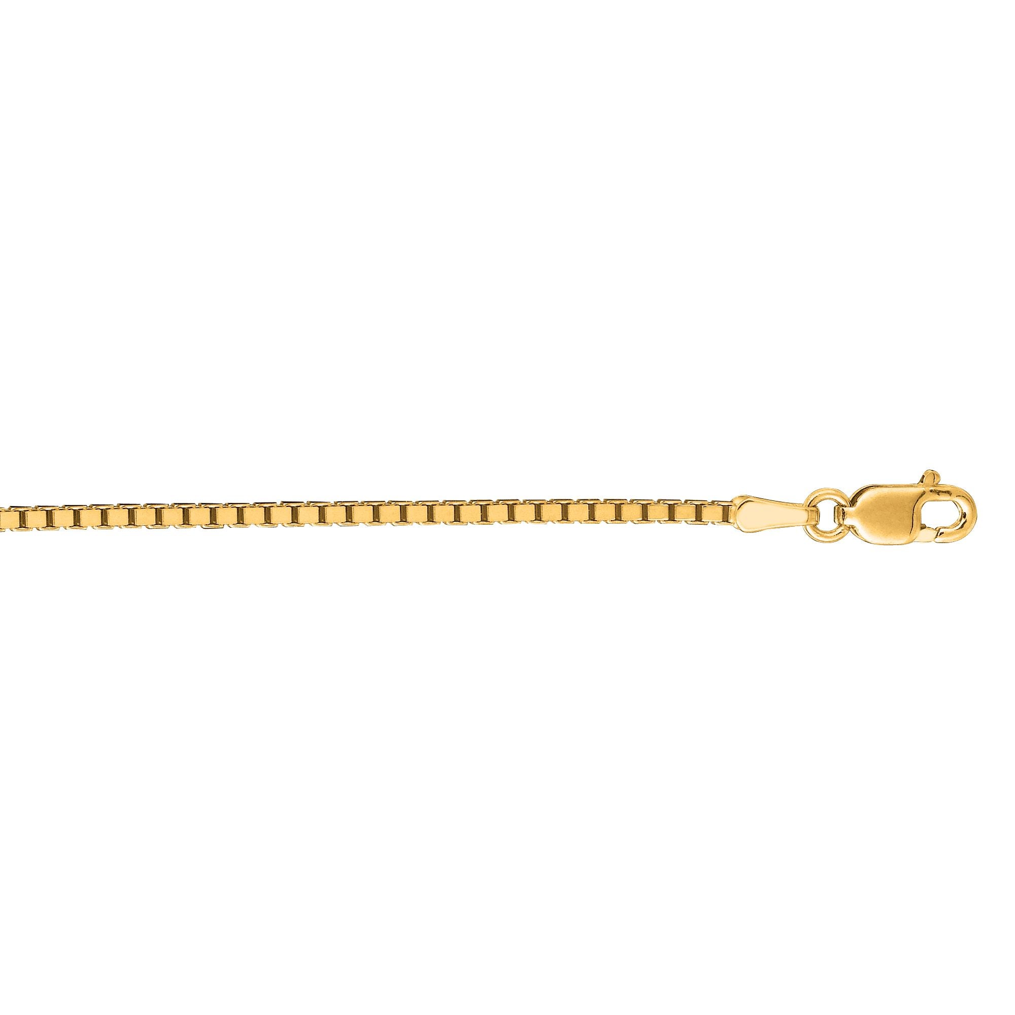 14K Gold 1.4mm Classic Box Chain