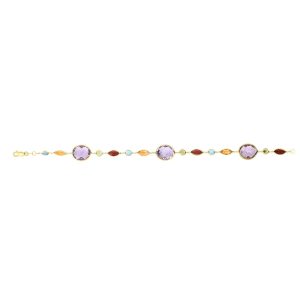 14K Gold Semi-Precious Bracelet