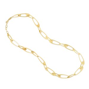 14K Gold Italian Oval Links Chain