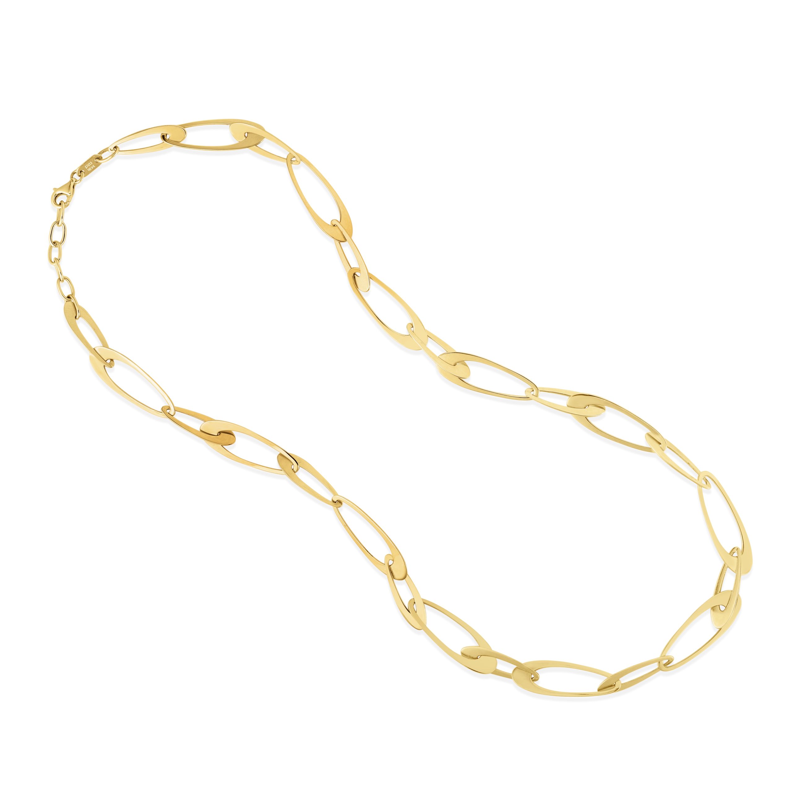 14K Gold Italian Oval Links Chain