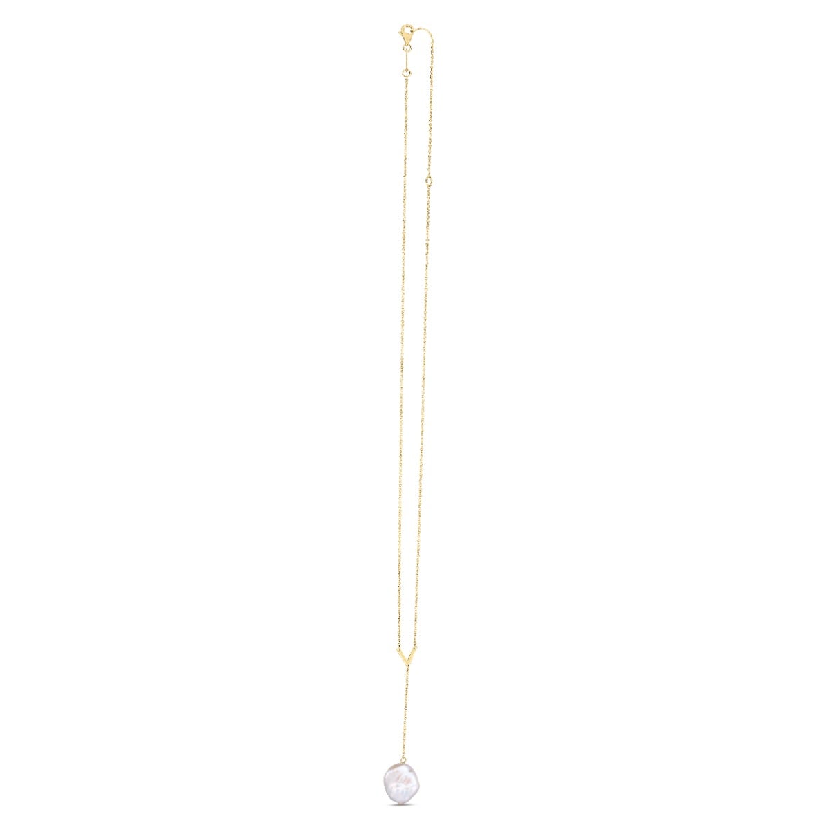 14K Tesoro Pearl Lariat Necklace