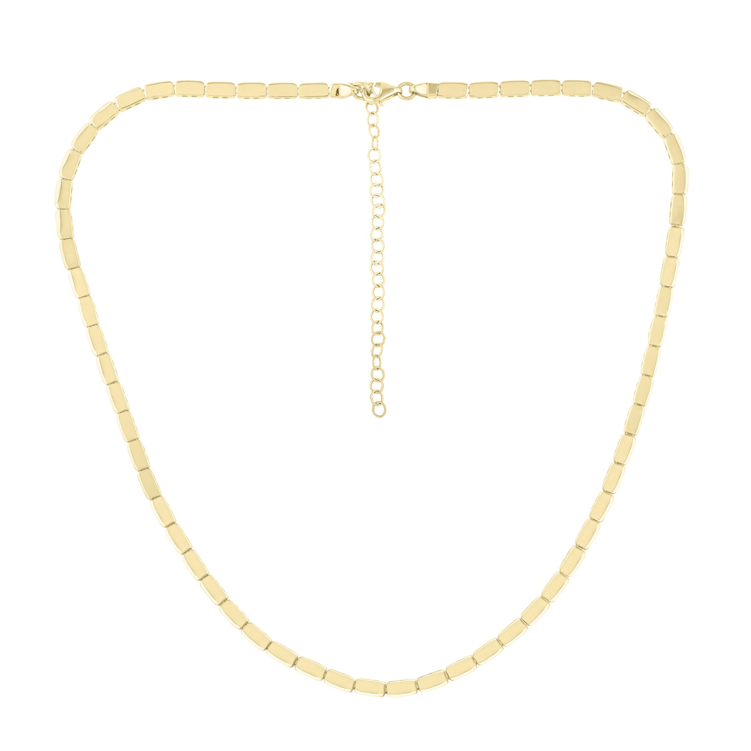14K Yellow Brick Necklace