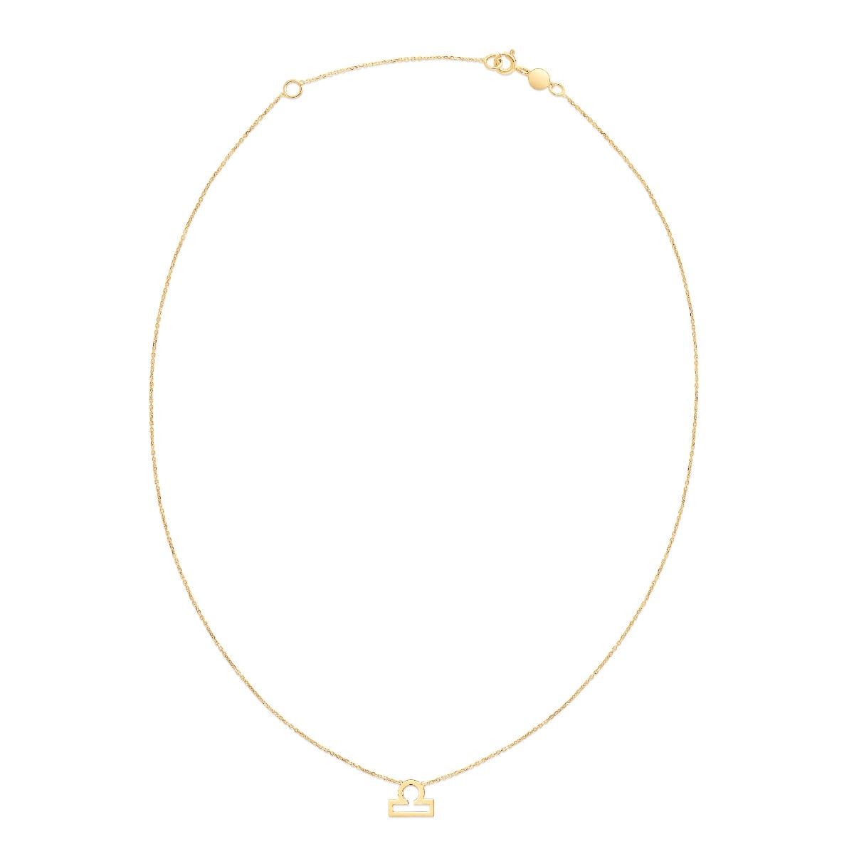 14K Gold Libra Necklace