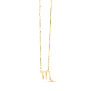 14K Gold Scorpio Necklace