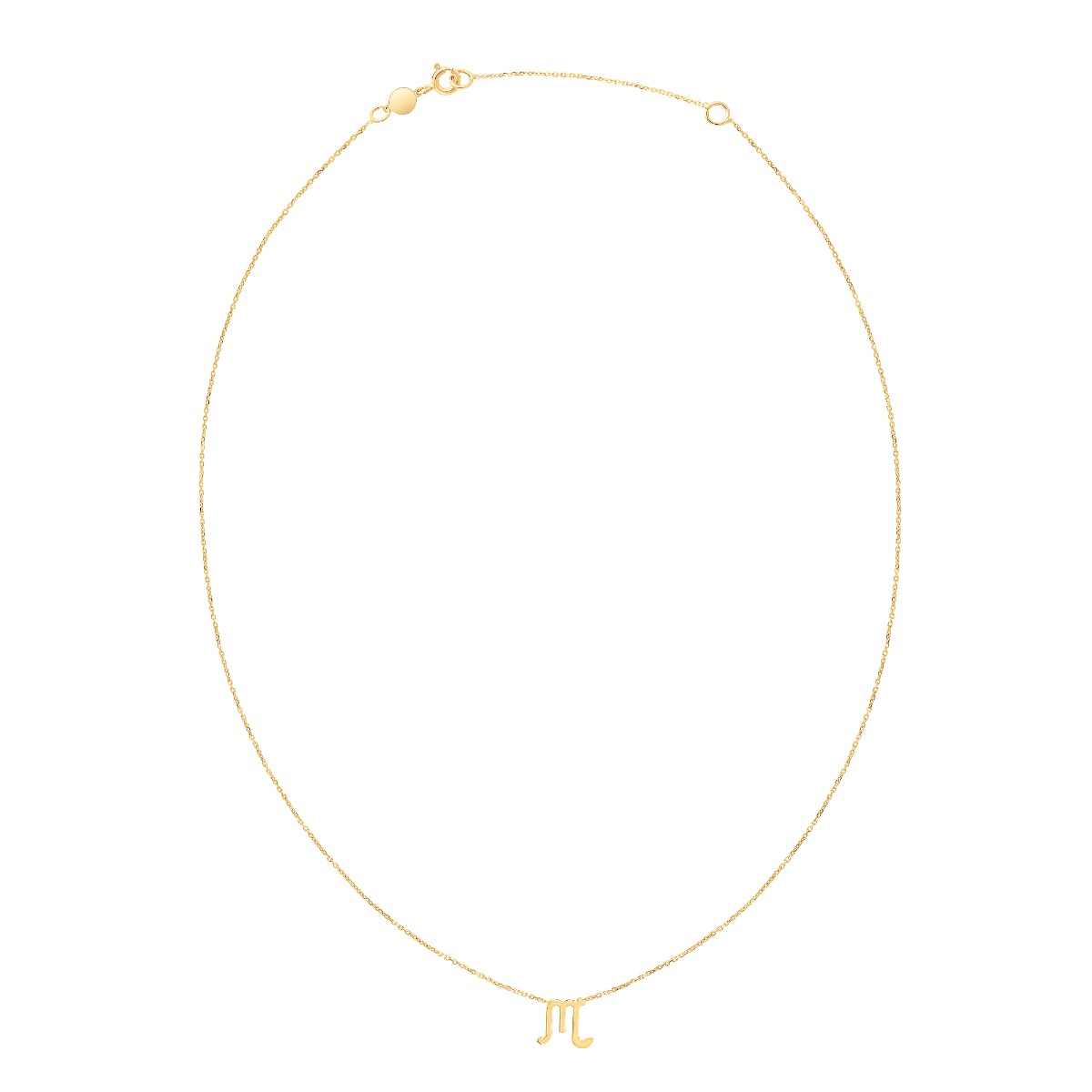 14K Gold Scorpio Necklace