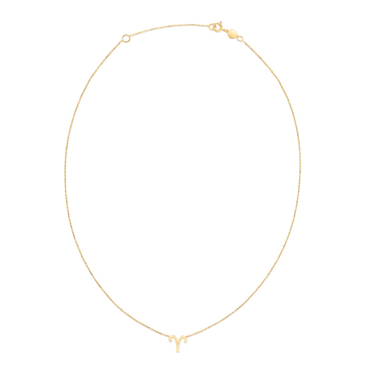 14K Gold Aries Necklace