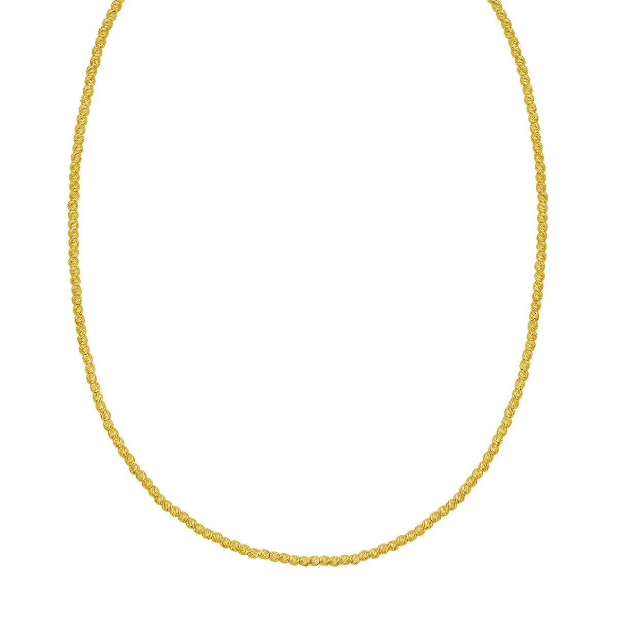 14K 2.3mm Bead Chain Bracelet