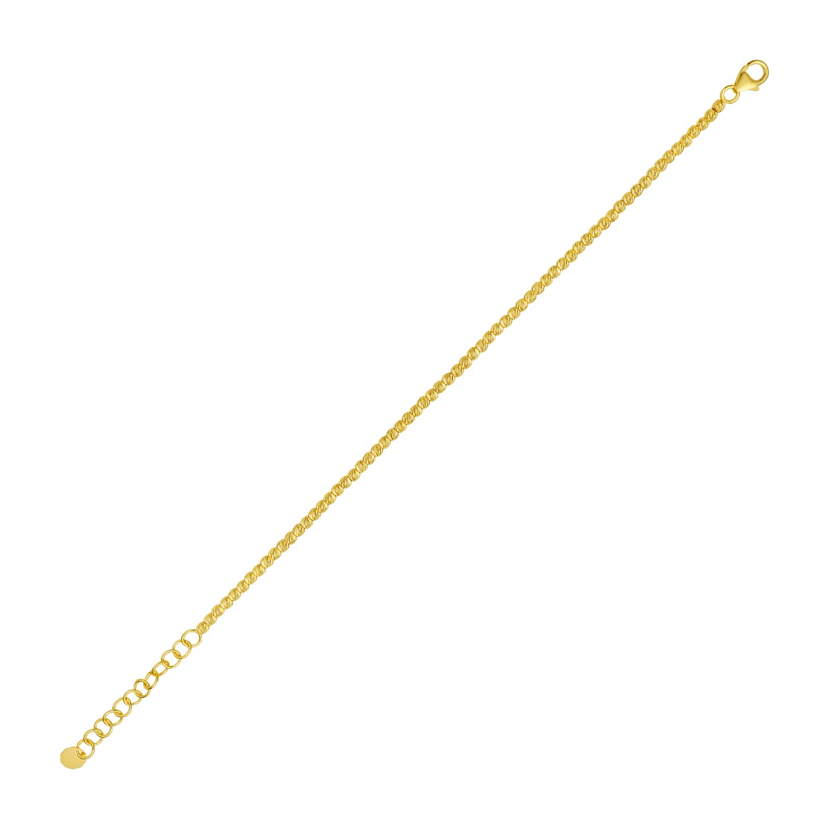 14K 2.3mm Bead Chain Necklace