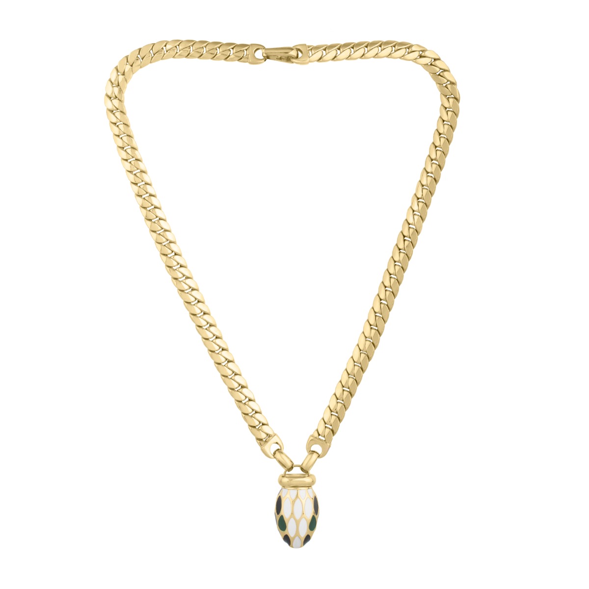 14K Le Serpent Curb Link Necklace
