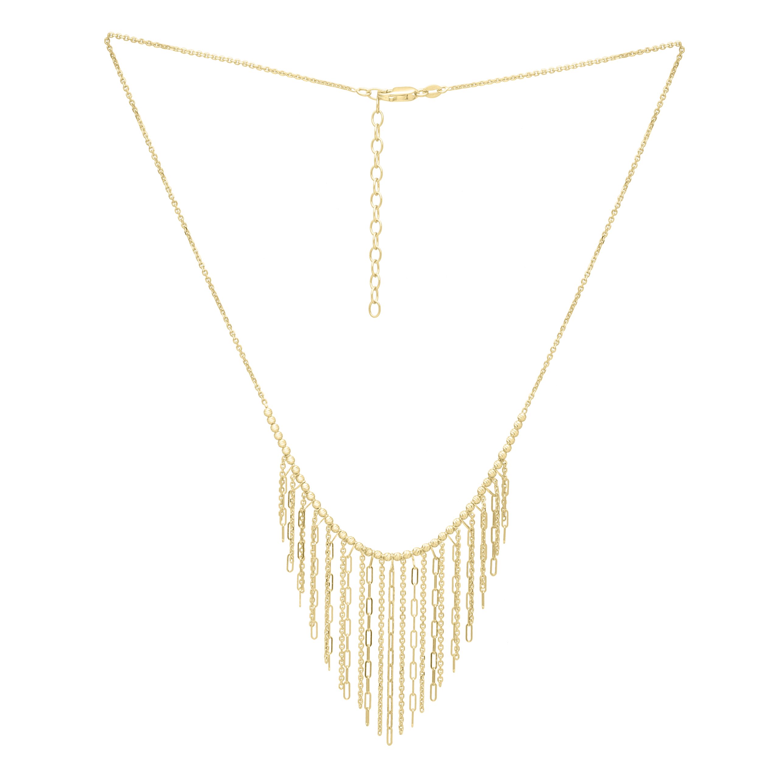 14K Fringe Necklace
