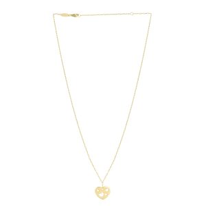 14K Cutout Heart Pendant
