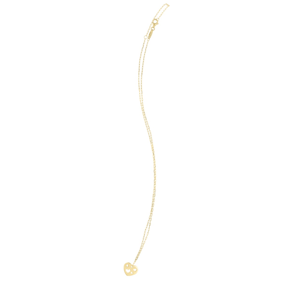 14K Cutout Heart Pendant