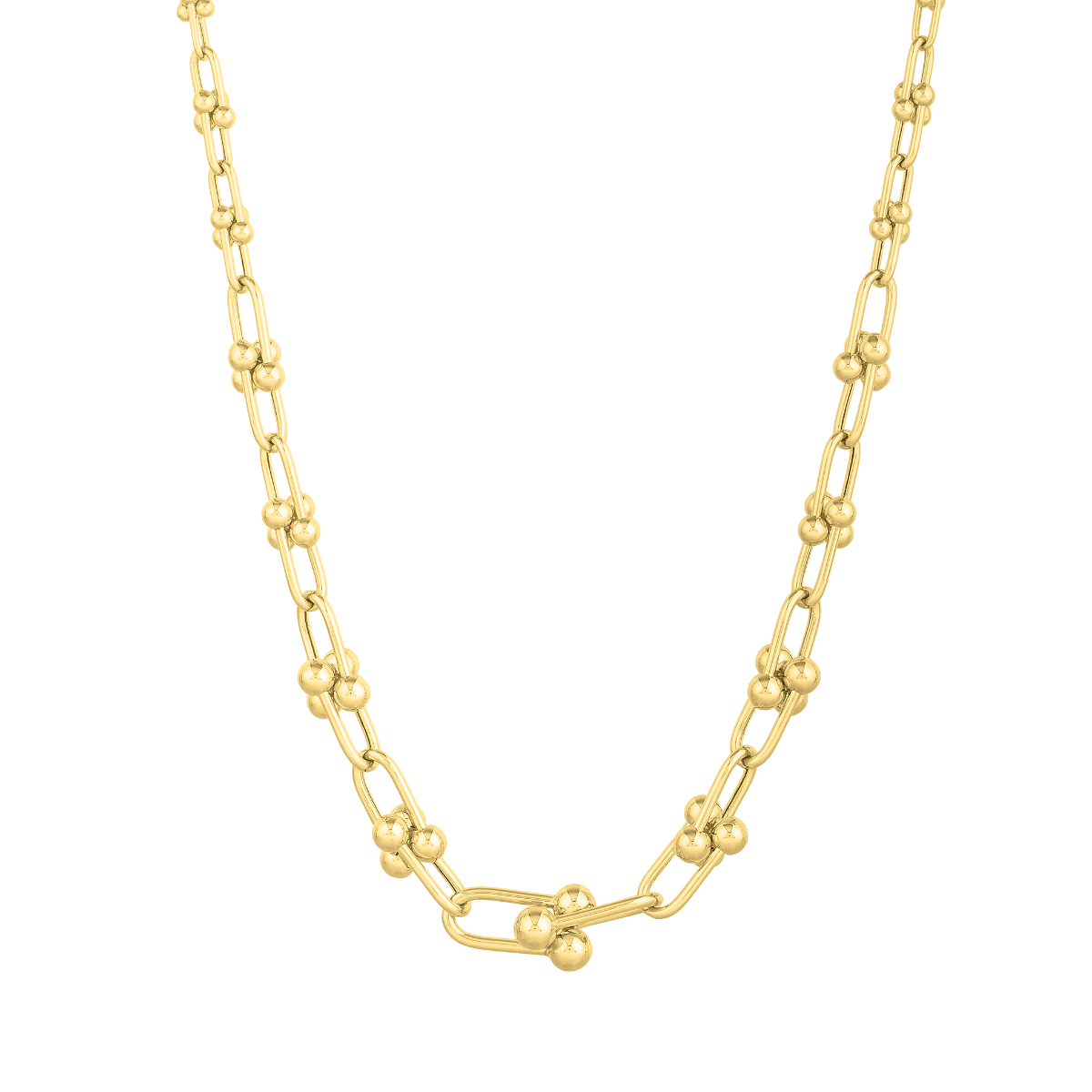 14K Graduated Jax Link Necklace