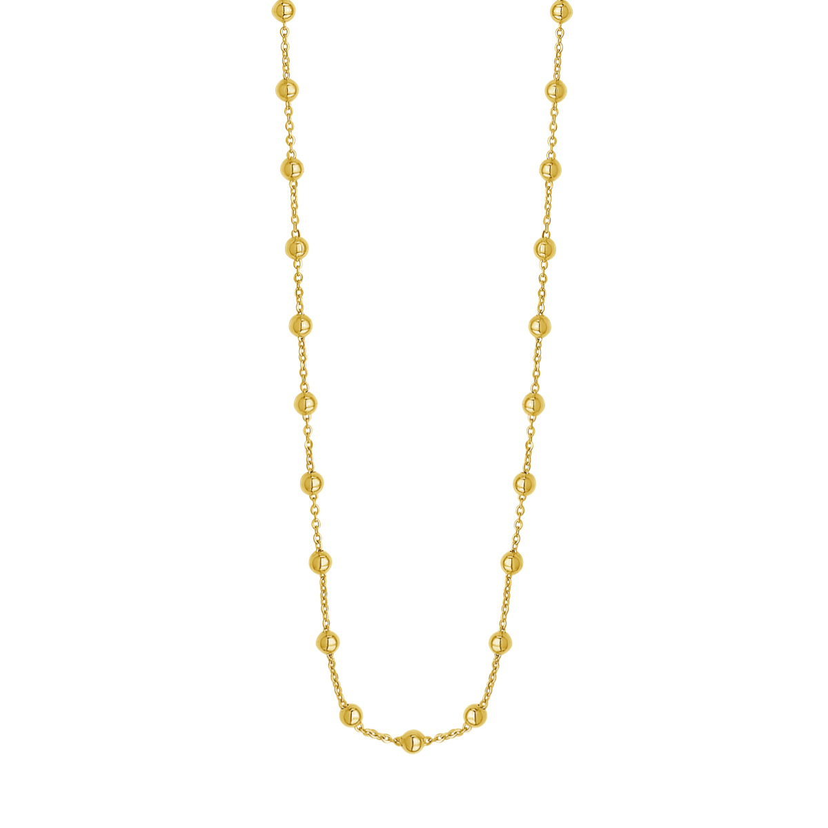 14K Layering Saturn Bead Necklace