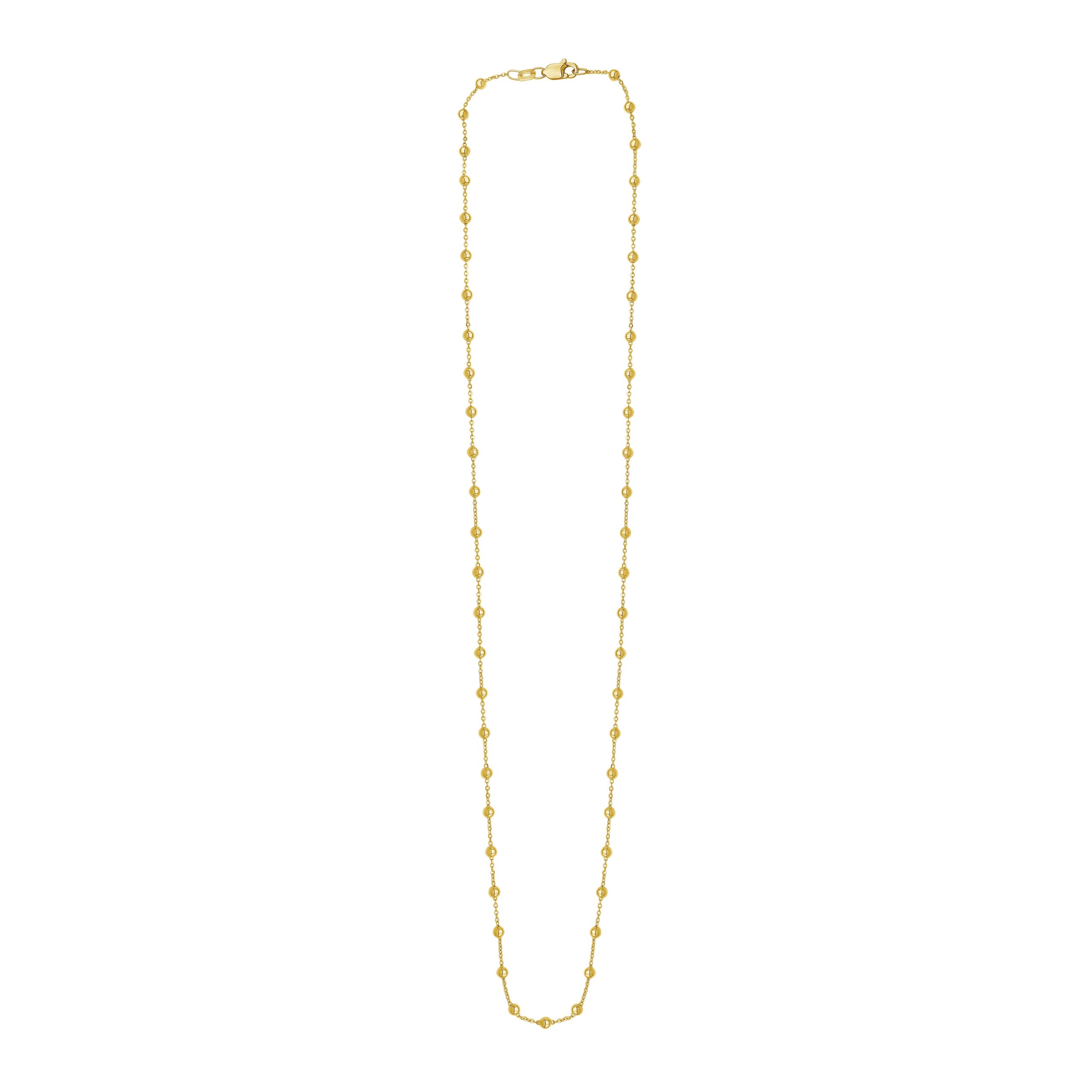 14K Layering Saturn Bead Necklace