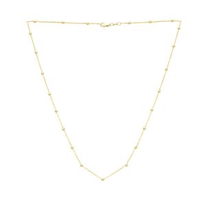 14K Saturn Bead Chain Necklace