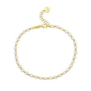 14K & Pearl Bead Necklace