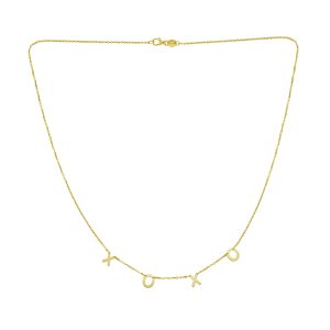 14K XOXO Necklace