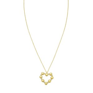 14K Diamond Heart Bauble Necklace