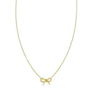 14K Small Bow Necklace