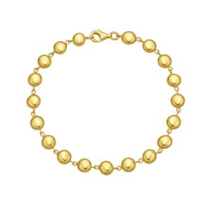 14K Polished Pebbles Bracelet