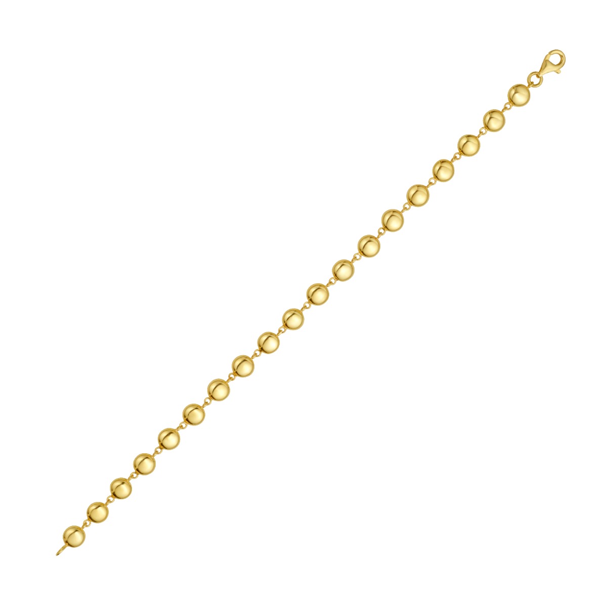 14K Polished Pebbles Bracelet