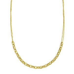 14K Adjustable Rolo Link Necklace