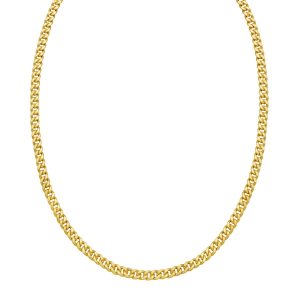 14K Petite Faceted Cuban Link Chain