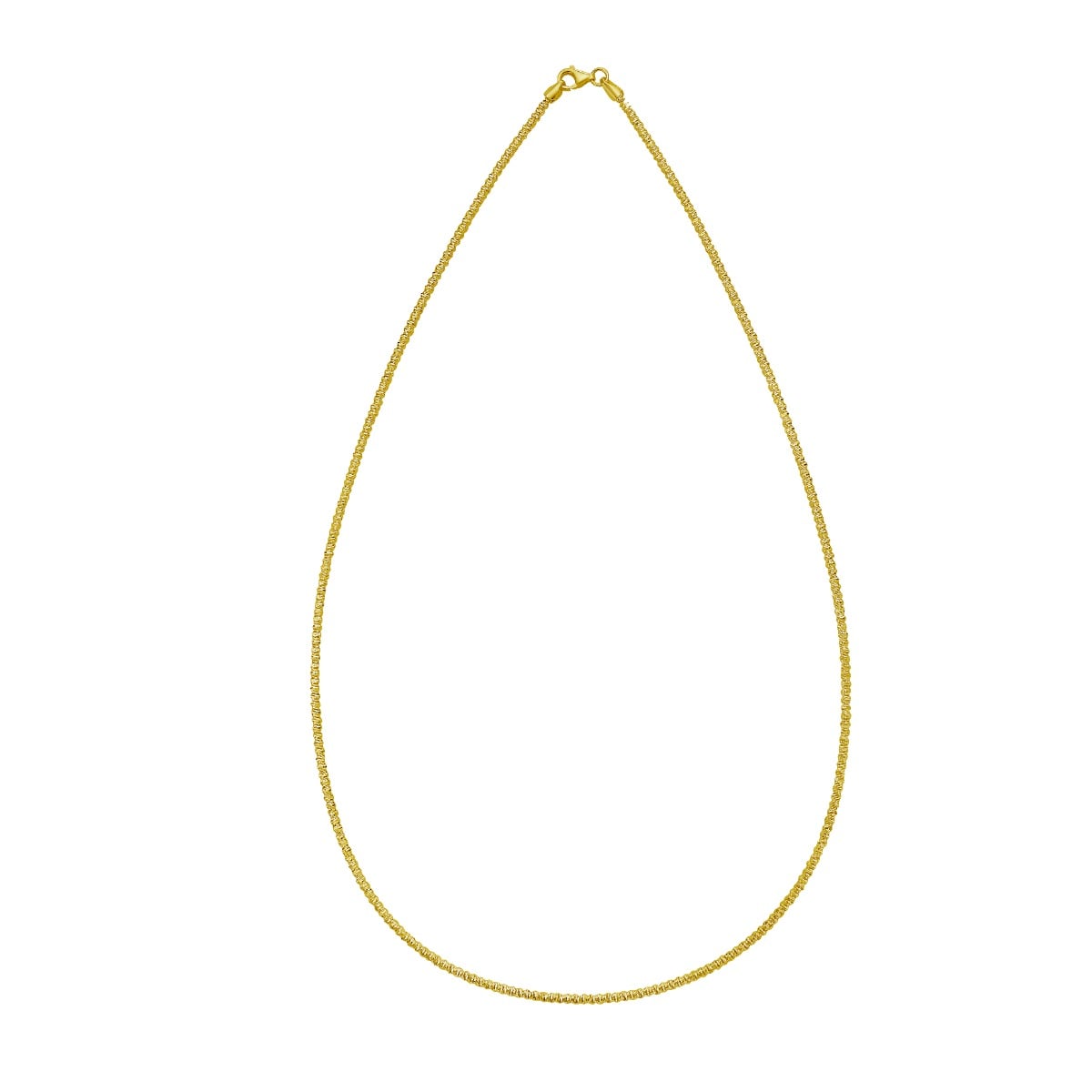 14K 1.9mm Sparkle Spring Chain